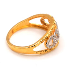 22K Gold Zircon Ring