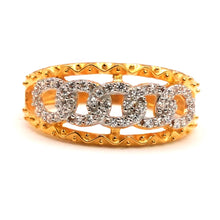 22K Gold Zircon Ring