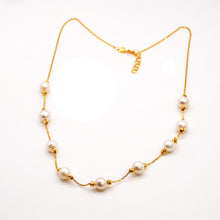 21k Gold Pearl Necklace