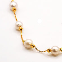 21k Gold Pearl Necklace