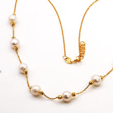 21k Gold Pearl Necklace