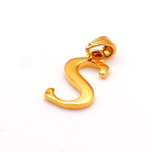 22k Gold Letter Pendant (S)