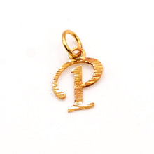 22k Gold Letter Pendant (P)