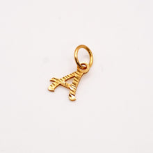 22k Gold Letter Pendant (A)