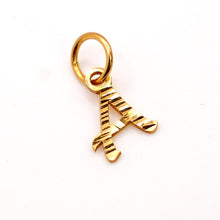 22k Gold Letter Pendant (A)