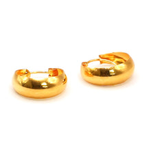 22K Gold Chubby Hoop Earrings