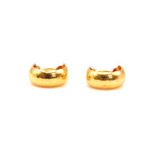 22K Gold Chubby Hoop Earrings