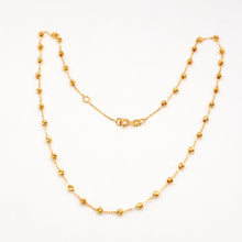 22K Gold Ball Necklace