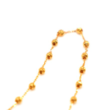 22K Gold Ball Necklace