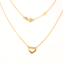 22K Gold Necklace with Heart