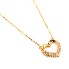 22K Gold Necklace with Heart