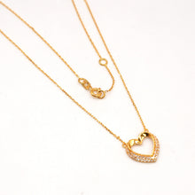 22K Gold Necklace with Heart