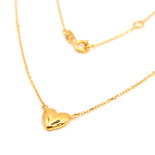 22K Gold Necklace with Heart