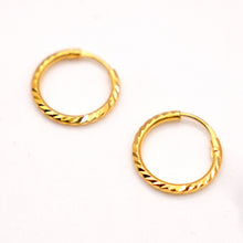 22k Gold Hoop Earrings