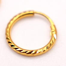 22k Gold Hoop Earrings
