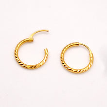22k Gold Hoop Earrings