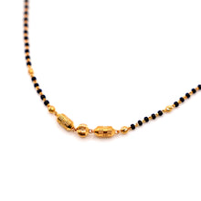 22k Black Bead Bracelet