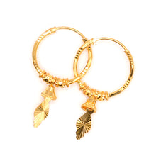 22K Gold Hoop Earrings