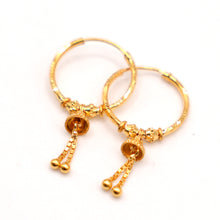 22K Gold Hoop Earrings