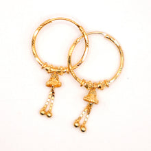 22K Gold Hoop Earrings