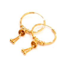 22K Gold Hoop Earrings