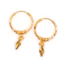 22K Gold Hoop Earrings