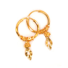 22K Gold Hoop Earrings