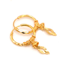 22K Gold Hoop Earrings