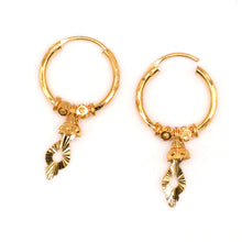 22K Gold Hoop Earrings