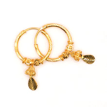 22K Gold Hoop Earrings
