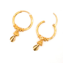 22K Gold Hoop Earrings