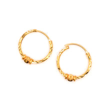 22K Gold Hoop Earrings
