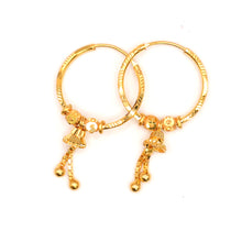 22K Gold Hoop Earrings