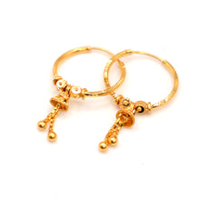 22K Gold Hoop Earrings