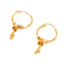 22K Gold Hoop Earrings