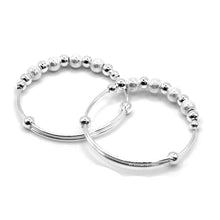 Silver Baby Ball Bangles