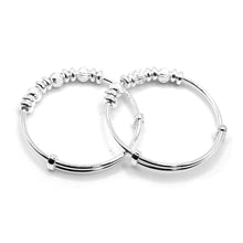 Silver Baby Ball Bangles