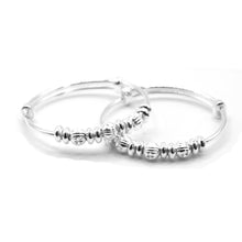Silver Baby Ball Bangles