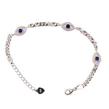 925 Silver Evil Eye Bracelet