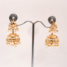 22K Gold Pearl Jhumki