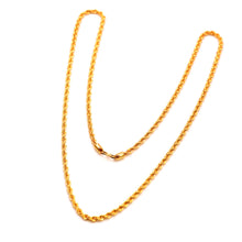22K Gold Rope Chain 22 Inches