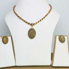 22k Antique Gold Pendent set
