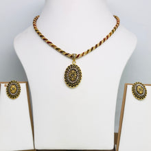 22k Antique Gold Pendent set