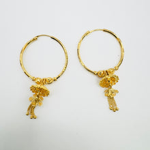 22K Gold Jhumki - Hoop Earrings