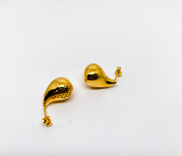 21K Gold Tear Drop Earrings