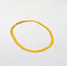 21k Gold Flat Snake Bracelet
