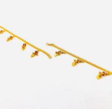 22K GOLD ANKLET PAIR