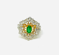 22k Gold Emerald Ring