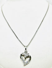 Sterling Silver Heart Shaped Locket & Chain