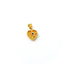 22k Gold Evil Eye Pendant